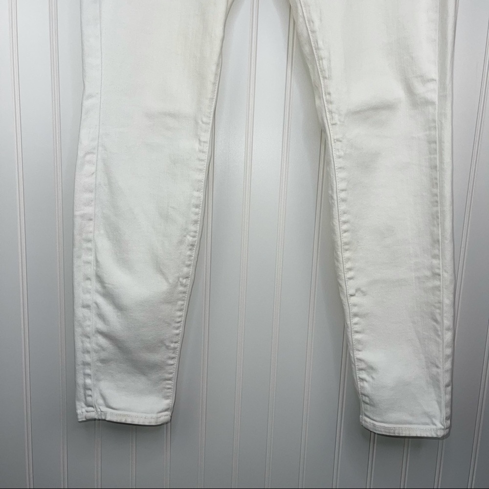Vince White Waxed Crop 5PKT Skinny Jeans Size 28 - Picture 4 of 14
